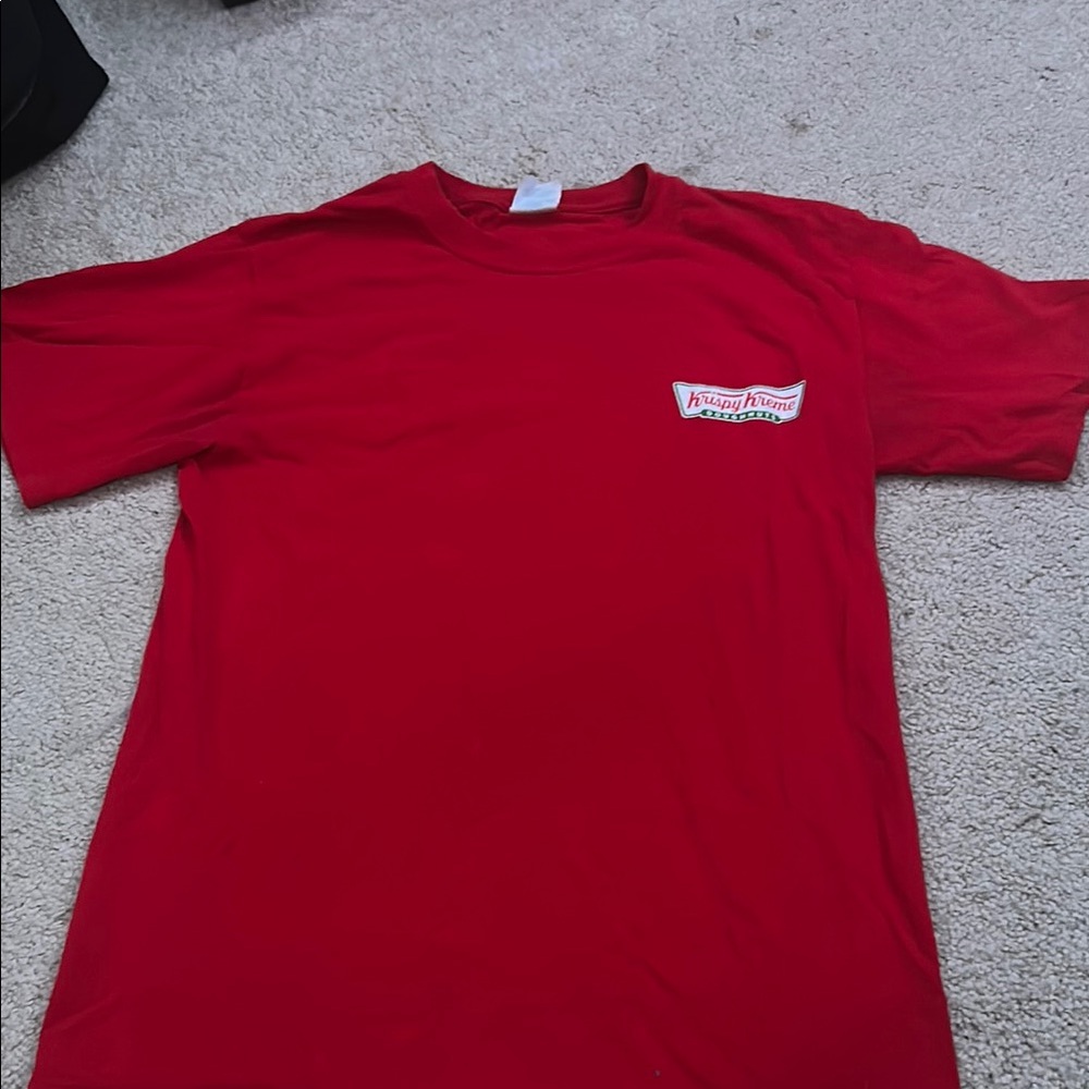 Krispy Kreme red shirt